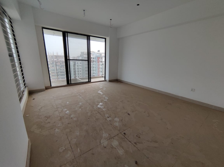South-facing luxury apartment for sale in Bashundhara 5600 square feet apartment Bashundhara Dhaka Premium kitchen with cabinetry in 4 bed flat Bashundhara Spacious living and dining area in 9th floor apartment
